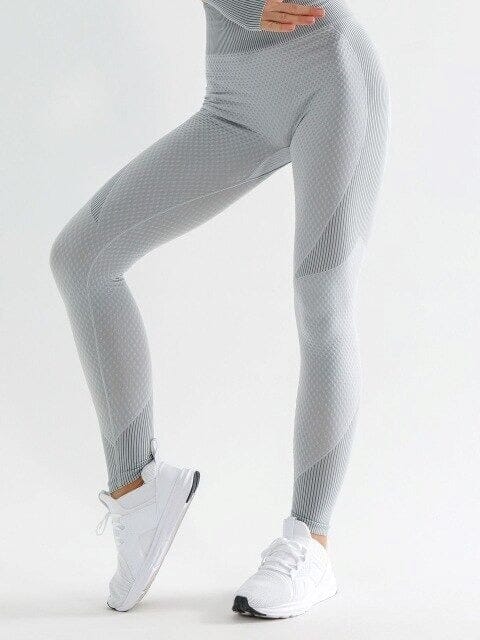 Legging Sport Sans Couture Ceinture Haute Leggings Ultime Legging : Legging Femme | Vêtements de Sport S Gris