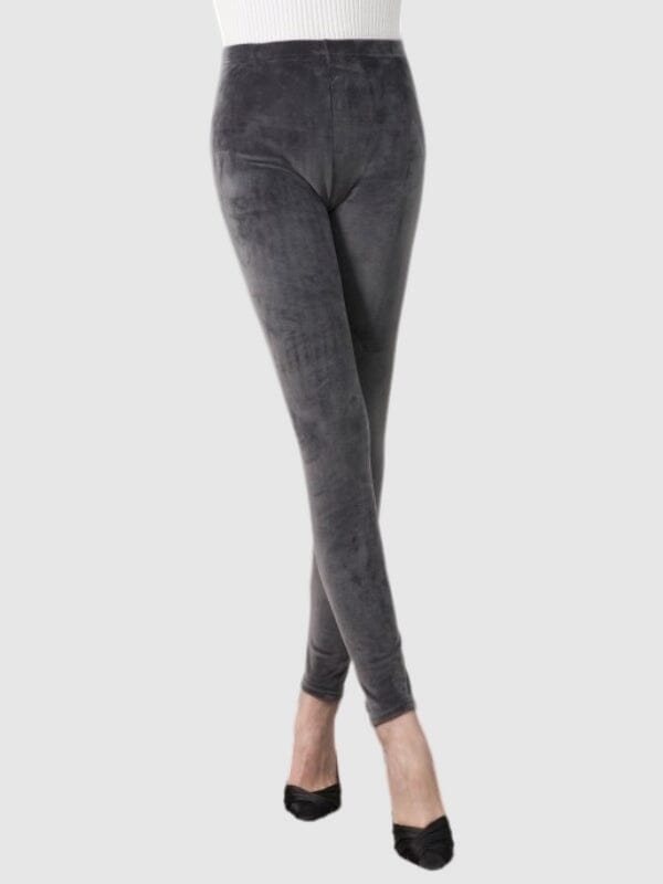 Legging Velours Leggings Ultime Legging : Legging Femme | Vêtements de Sport S Gris