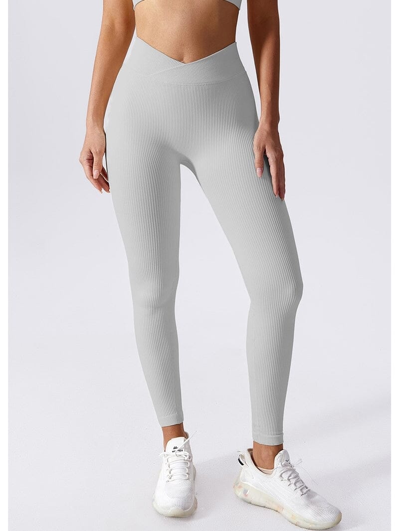 Legging Ventre plat Galbant Sans Couture Leggings Ultime Legging S Gris