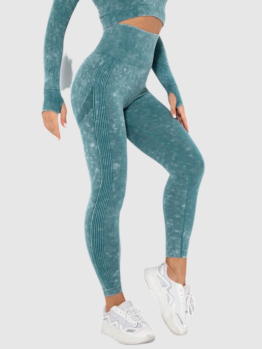 Legging Ventre Plat Push Up Sport Ultime Legging S Bleu canard