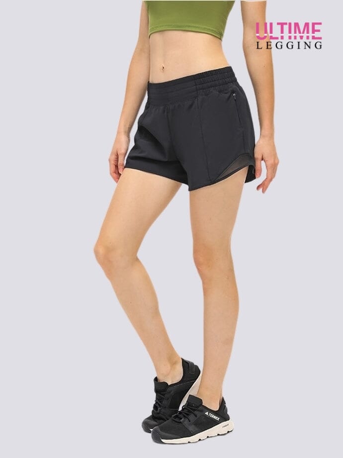 Short Avec Poche Zippée - Ultime-Legging Shorts Ultime Legging XS Noir