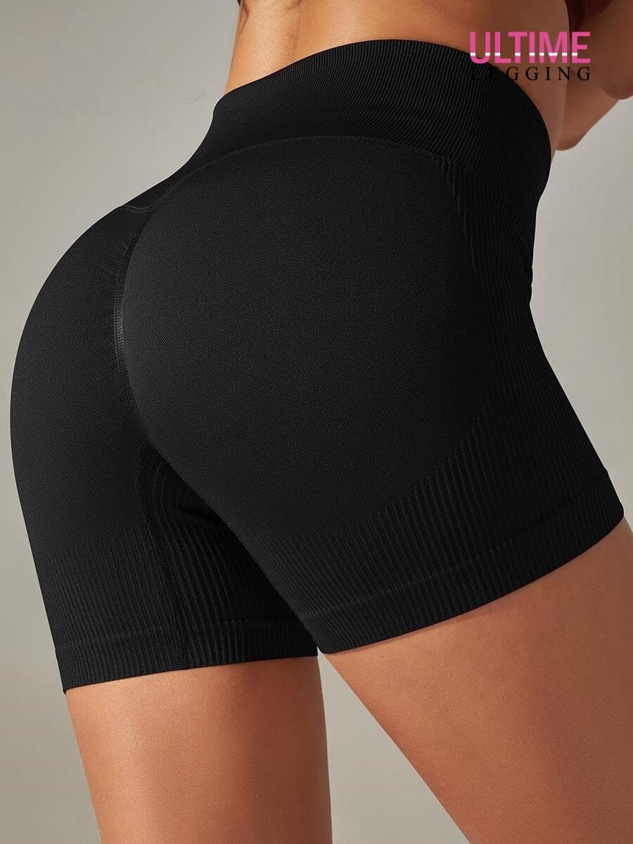 Short Gym Push Up - Ultime-Legging Shorts Ultime Legging S Noir