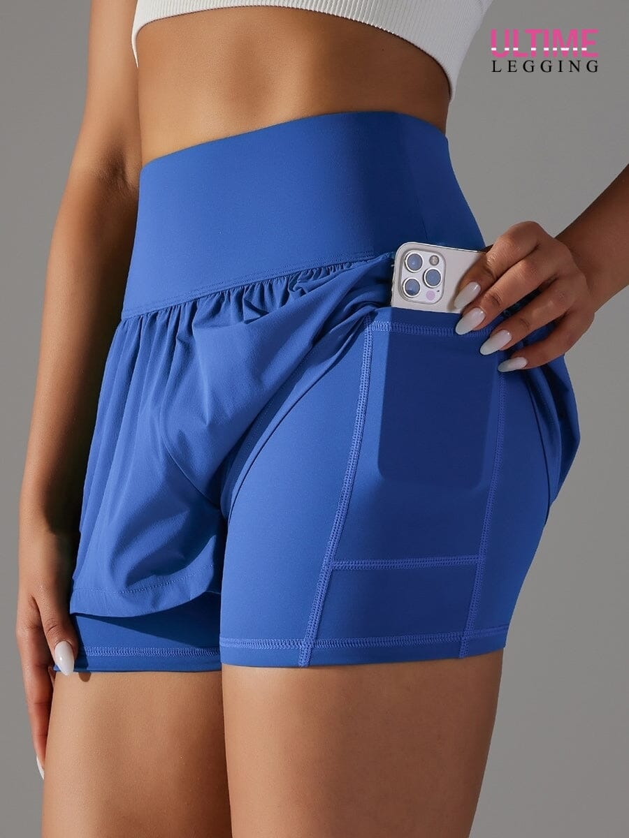 Short Running Poche - Ultime-Legging Shorts Ultime Legging XS Bleu