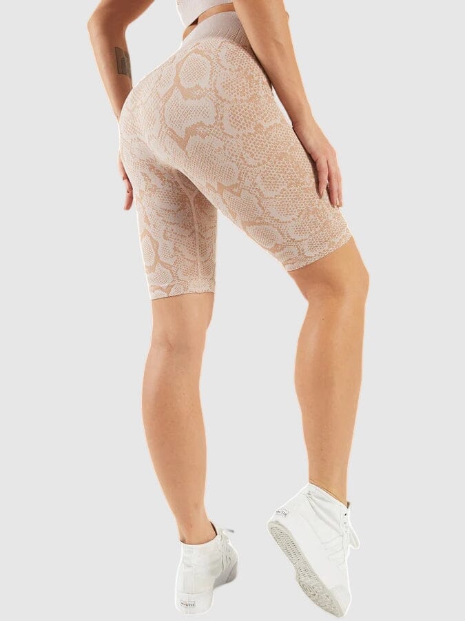 Snake print urheilushortsit