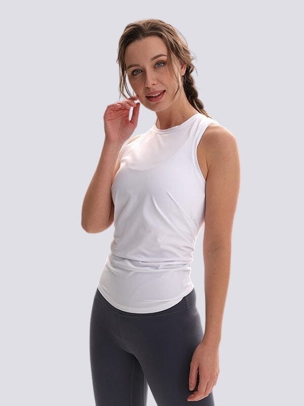 Top Sport Sans Manches T-Shirt Ultime-Legging S Blanc