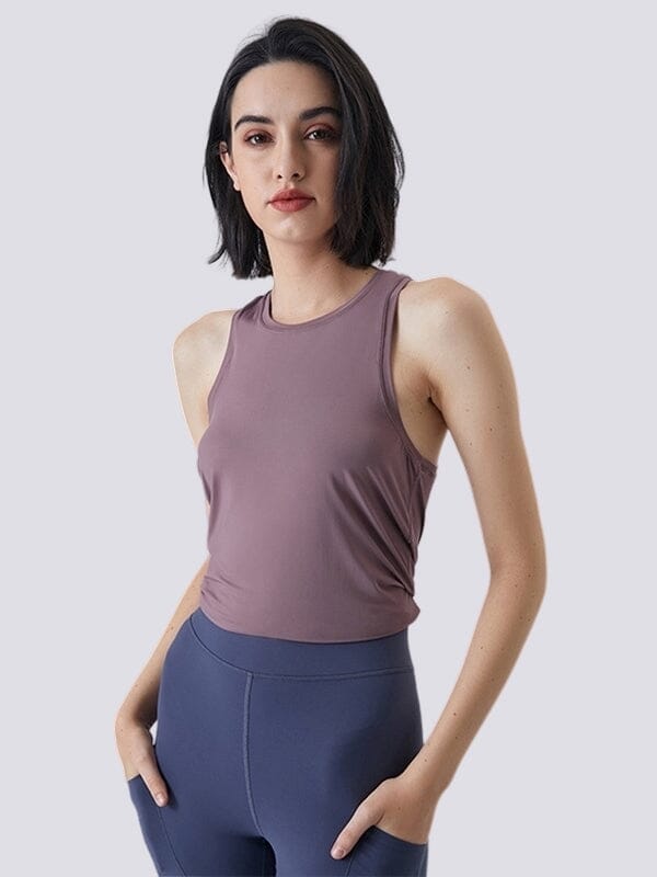 Top Sport Sans Manches T-Shirt Ultime-Legging S Violet