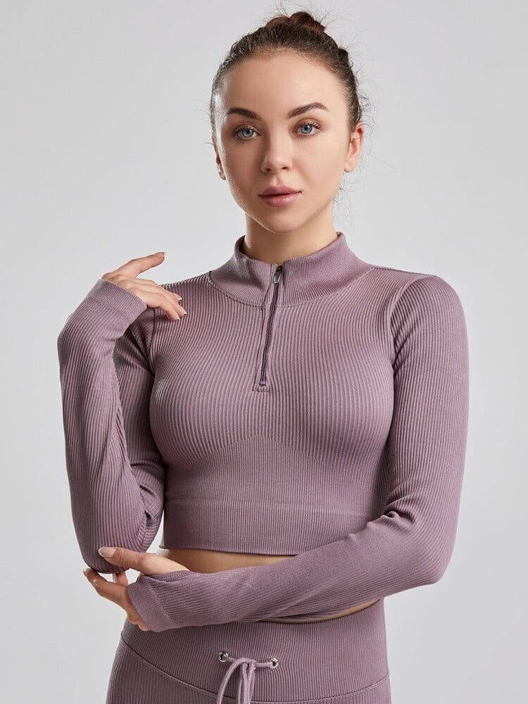 Veste Sport Côtelée - Kylia Veste Ultime Legging S Violet